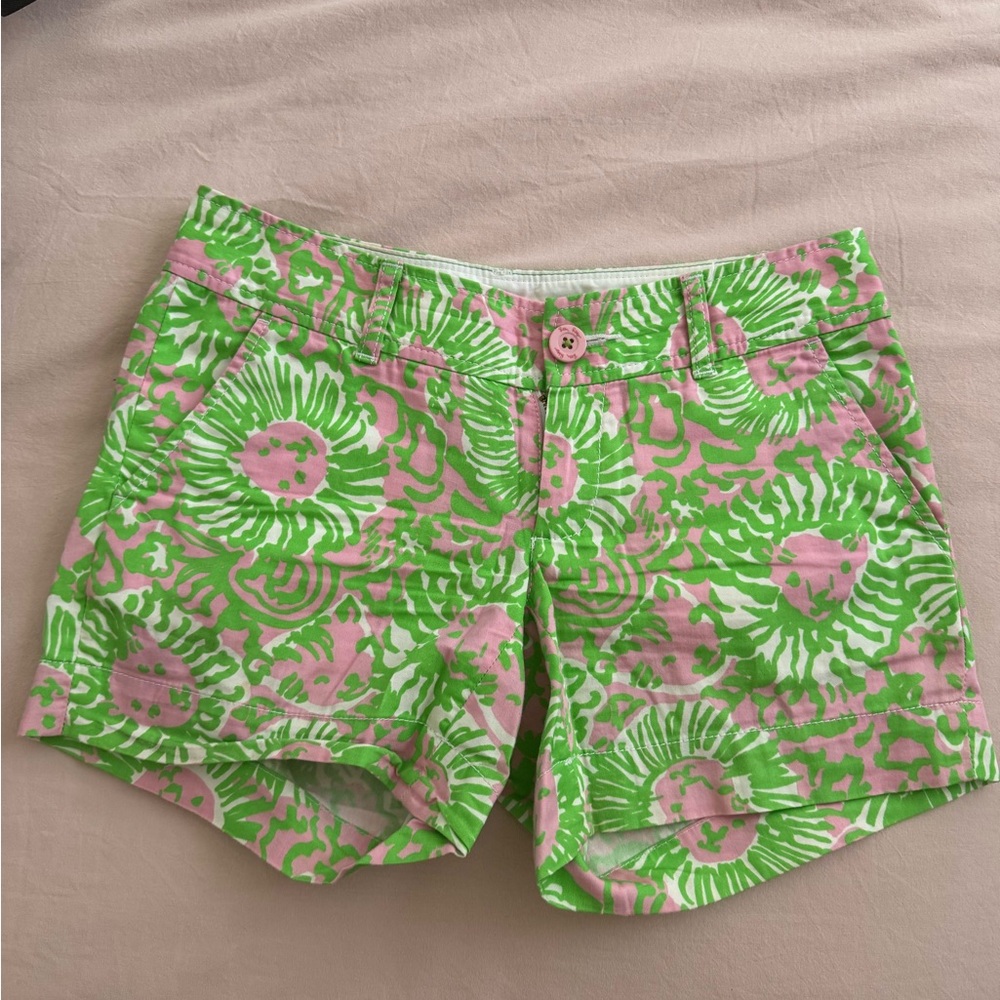 Lilly Pulitzer Green and Pink The Callahan Short